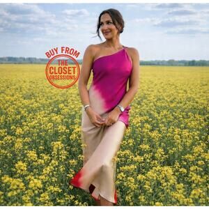 ZARA Blogger Favorite Crossback Midi Dress NWT